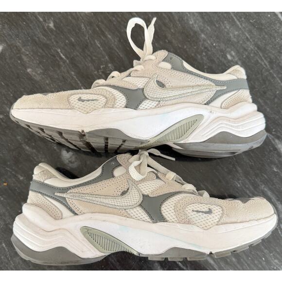 Nike AL8 Grey Sneaker Shoe Suede Leather Mesh Rubber Walking Athleisure Chunky-7 - Picture 8 of 8